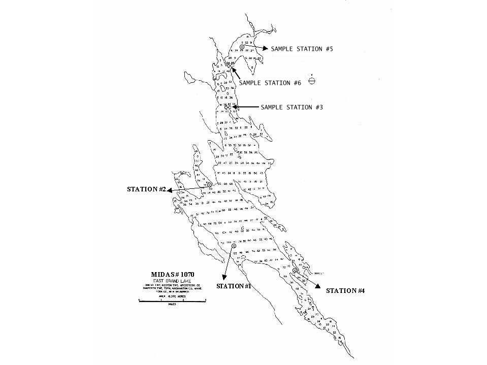 East Grand Lake Depth Chart