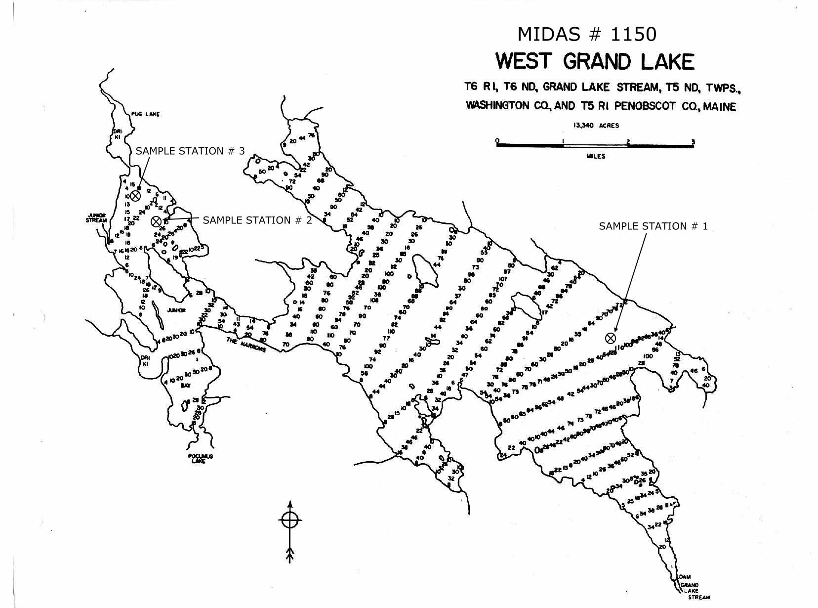 East Grand Lake Depth Chart