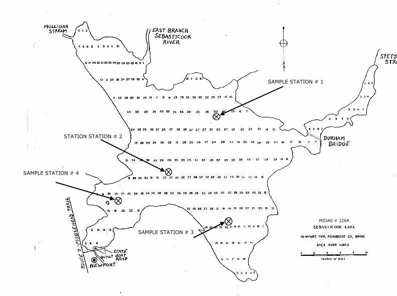 Sebasticook Lake Depth Chart