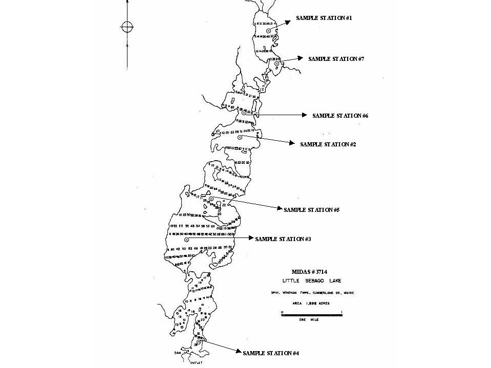 Little Sebago Lake Depth Chart