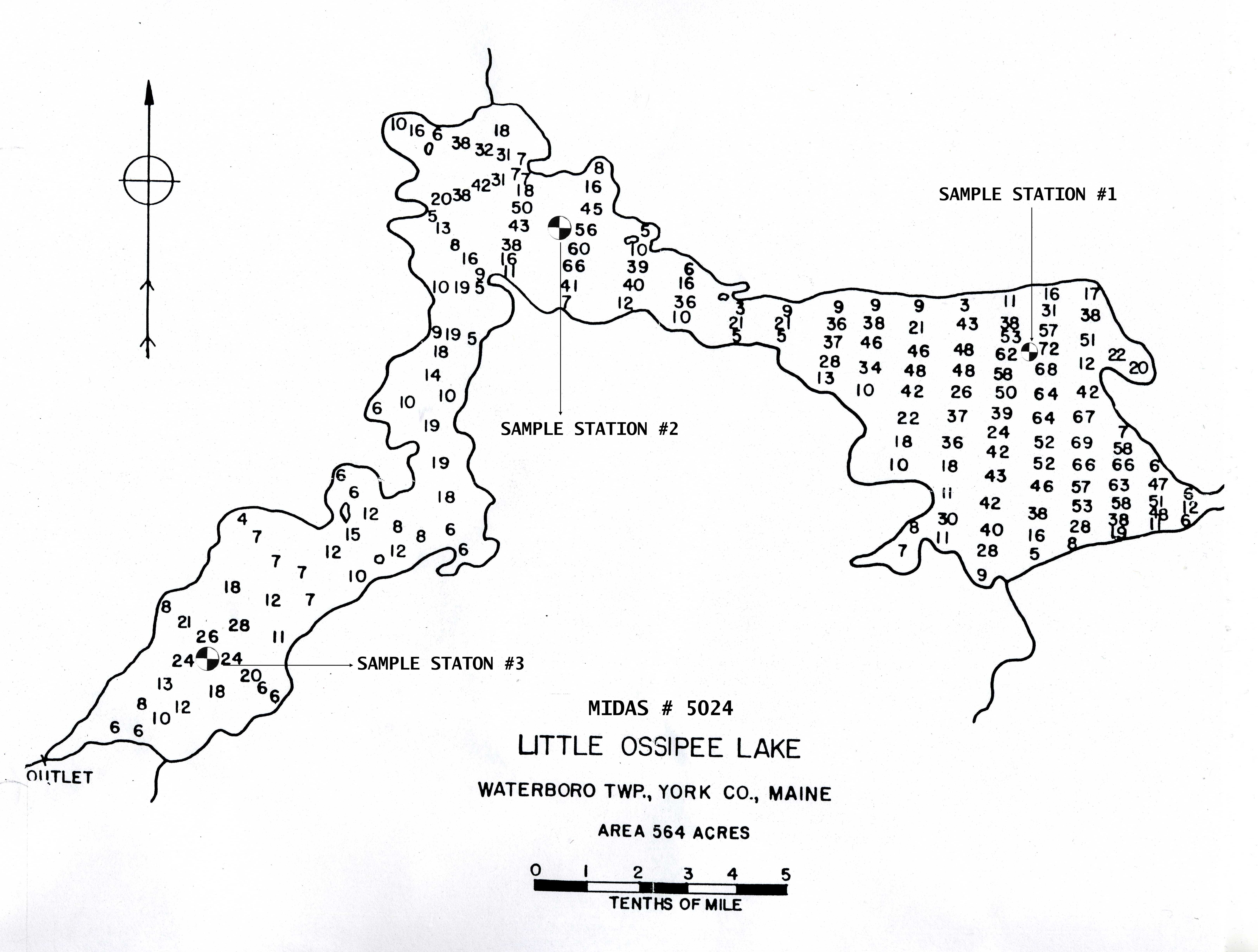 Ossipee Lake Depth Chart