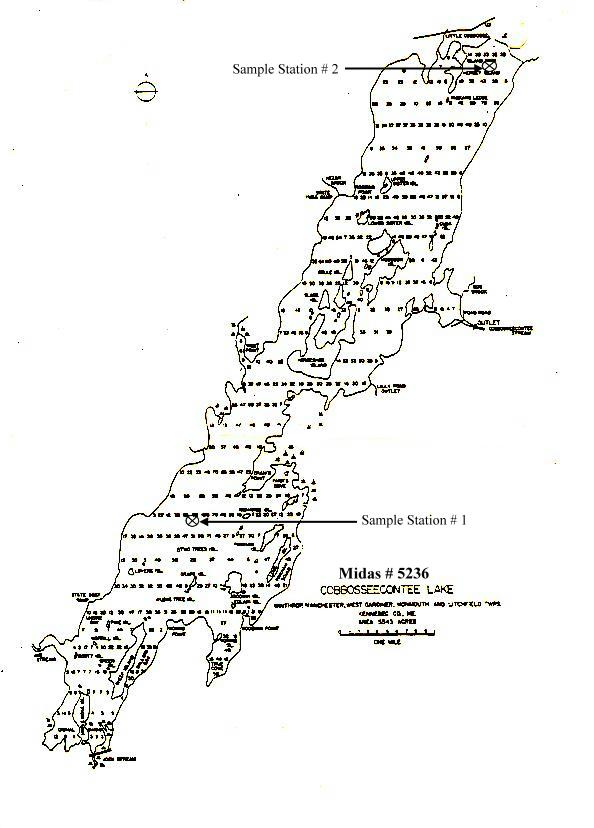 Cobbosseecontee Lake Depth Chart