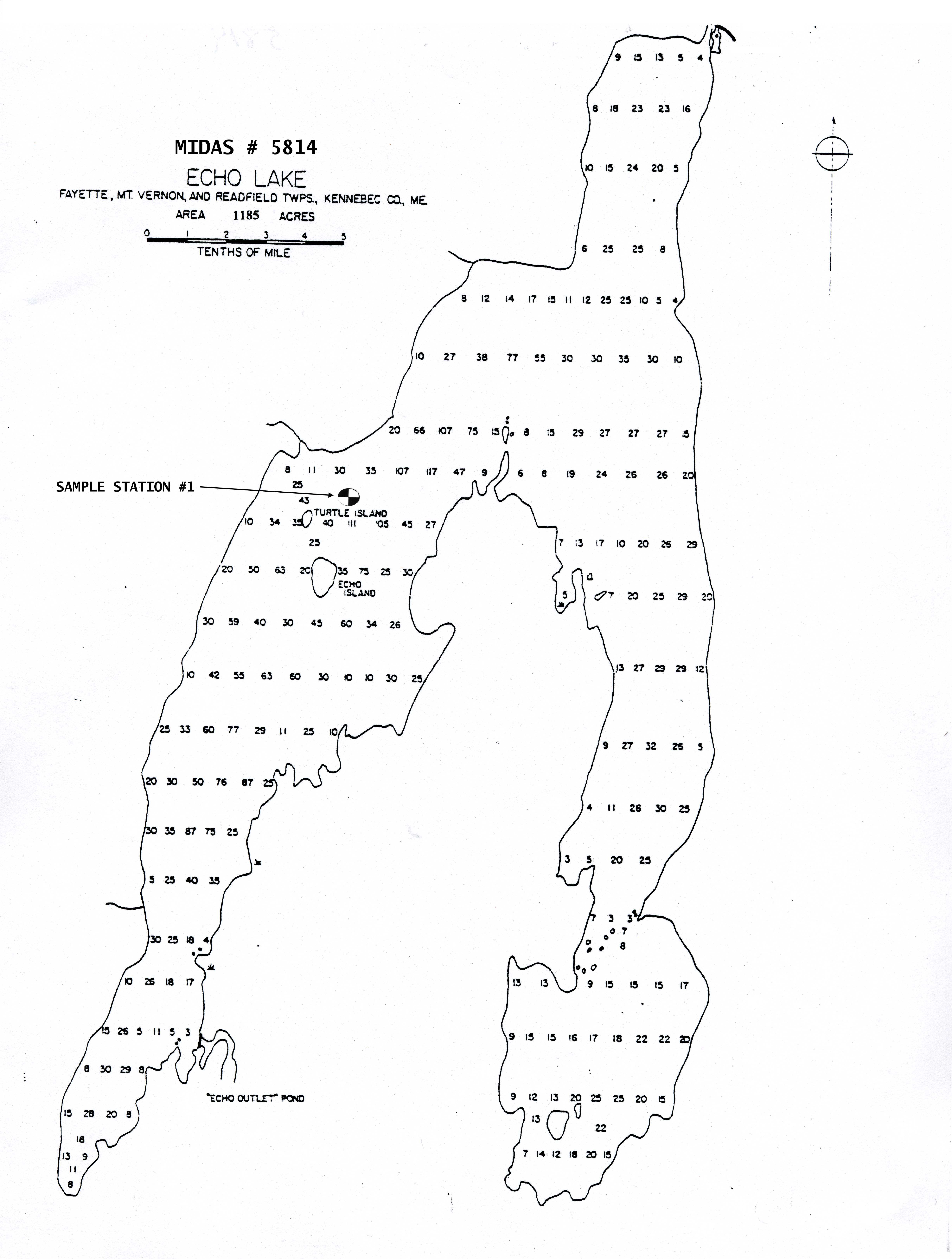 Echo Lake Depth Chart