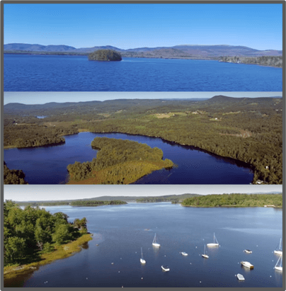Bird's Eye Views of Maine Lakes