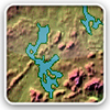 Lake elevations, areas & depths