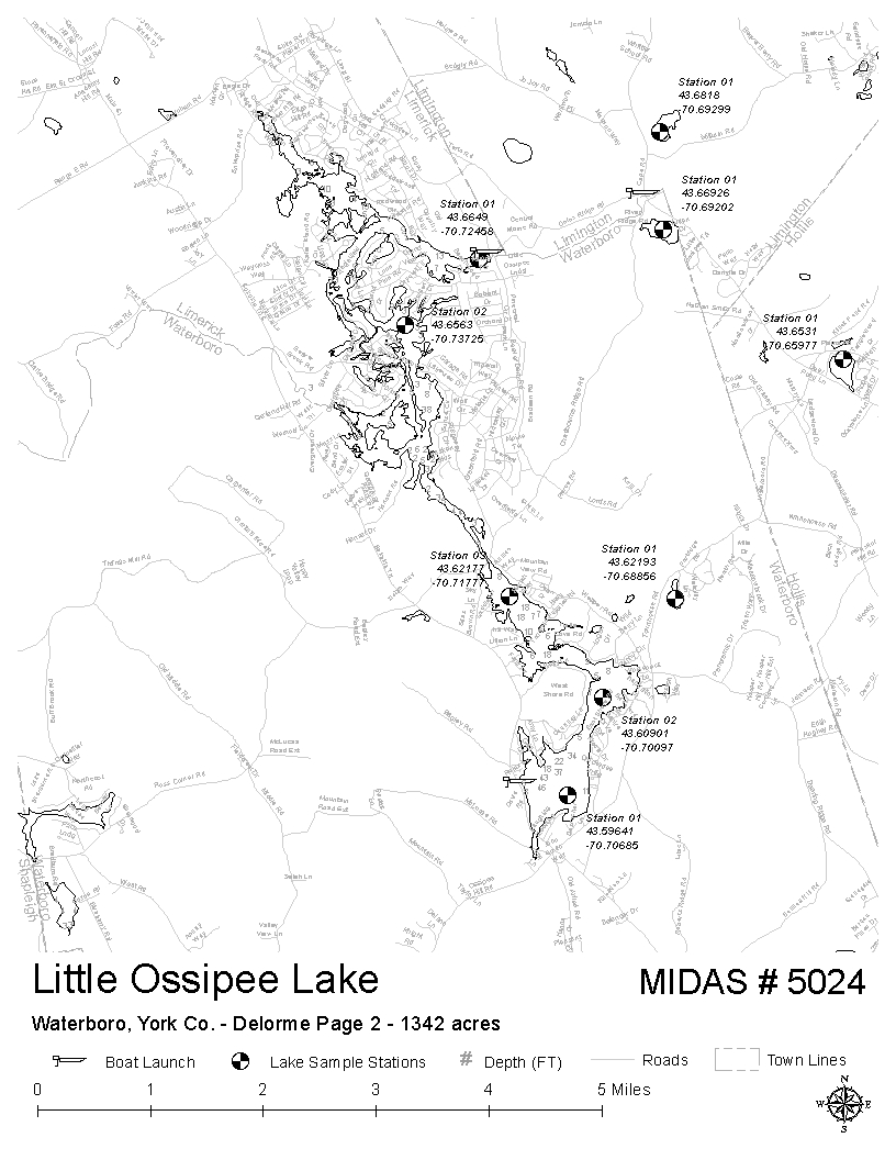 Ossipee Lake Depth Chart