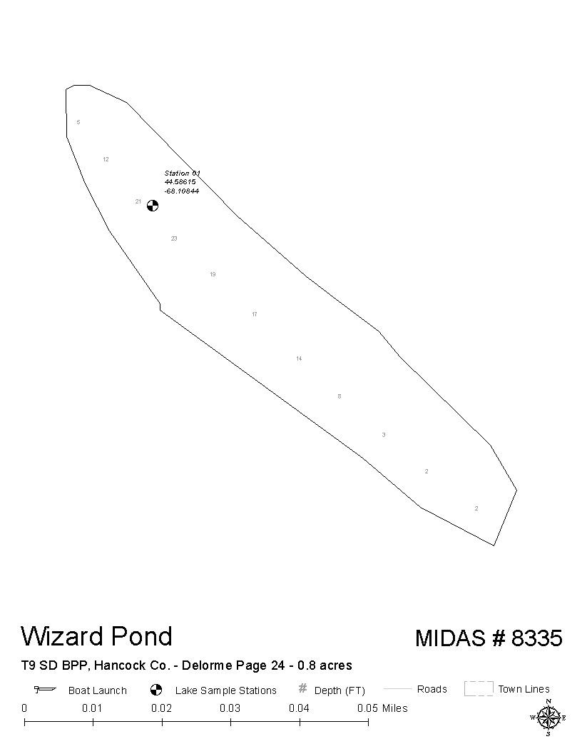 Wizard Lake Depth Chart