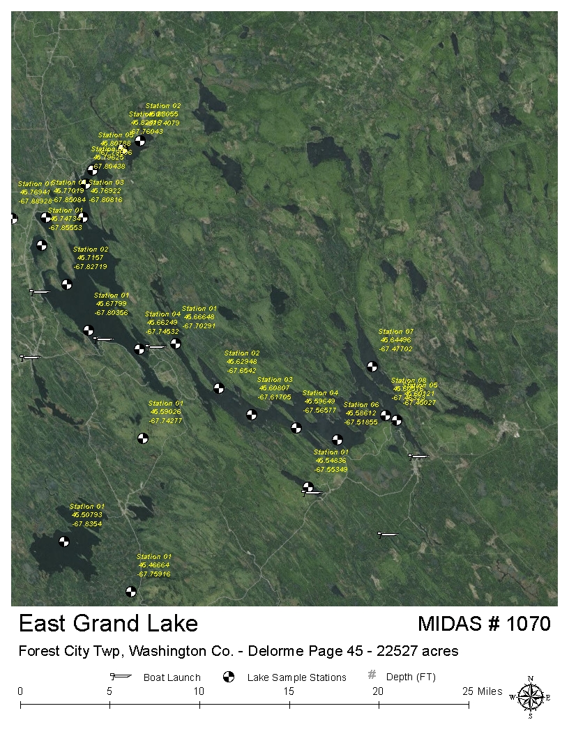 East Grand Lake Depth Chart