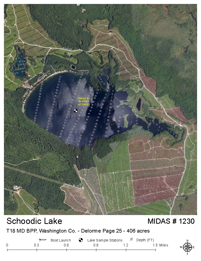 Lake Overview Schoodic Lake Cherryfield, Columbia, T18 MD BPP