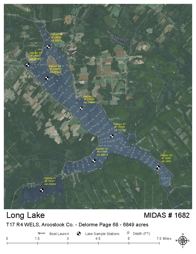 Maine Lake Depth Charts