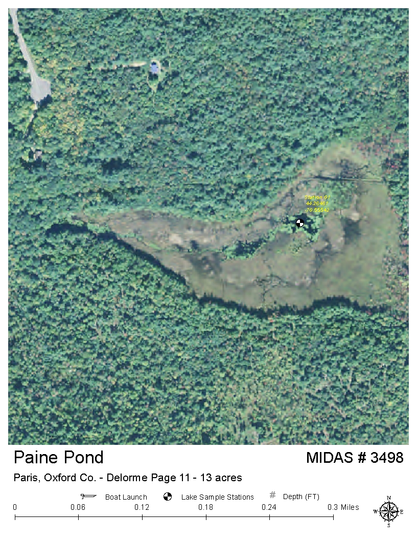 Lakes of Maine - Lake Overview - Paine Pond - Paris, Oxford, Maine