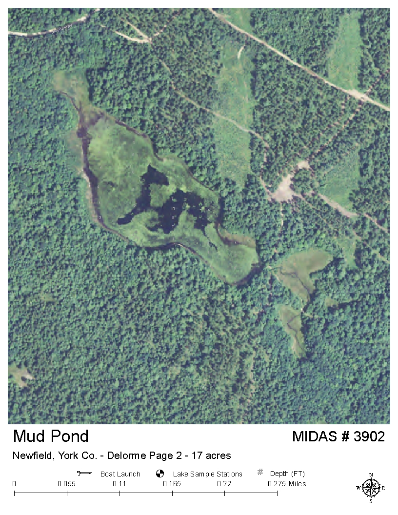 Lakes of Maine - Lake Overview - Mud Pond - Newfield, York, Maine