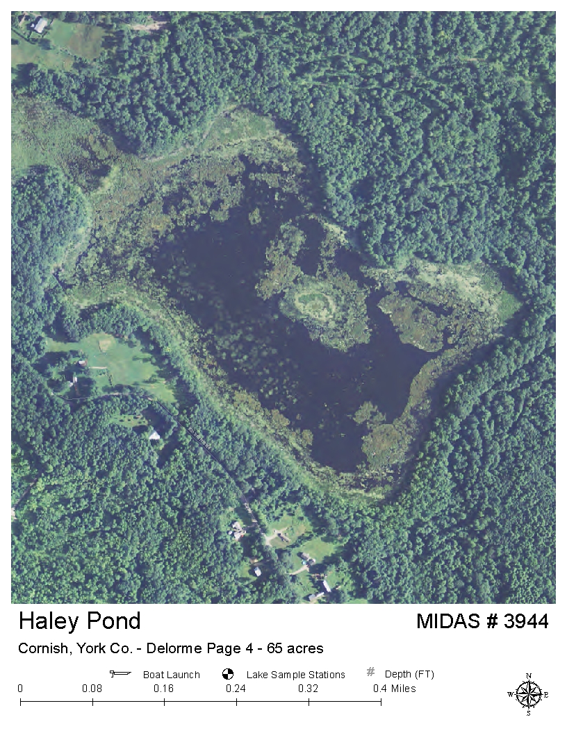 Lake Overview - Haley Pond - Cornish, York, Maine - Lakes of Maine
