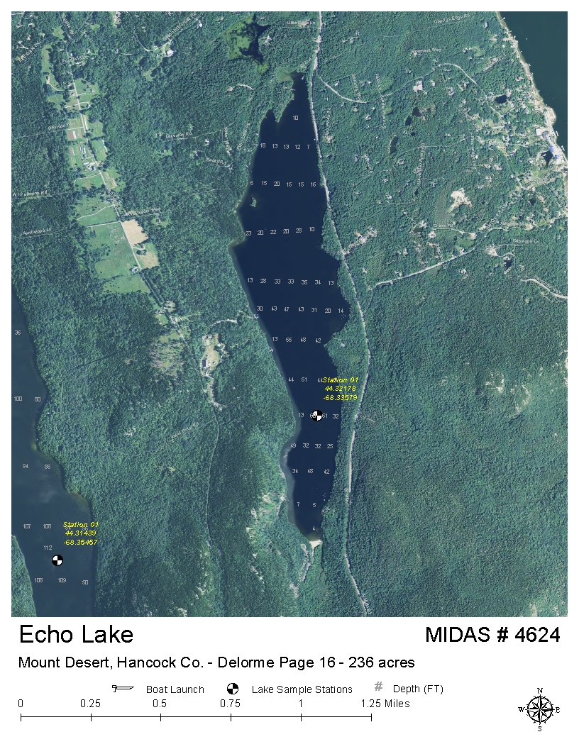 Echo Lake Depth Chart