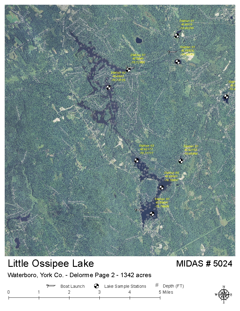 Ossipee Lake Depth Chart