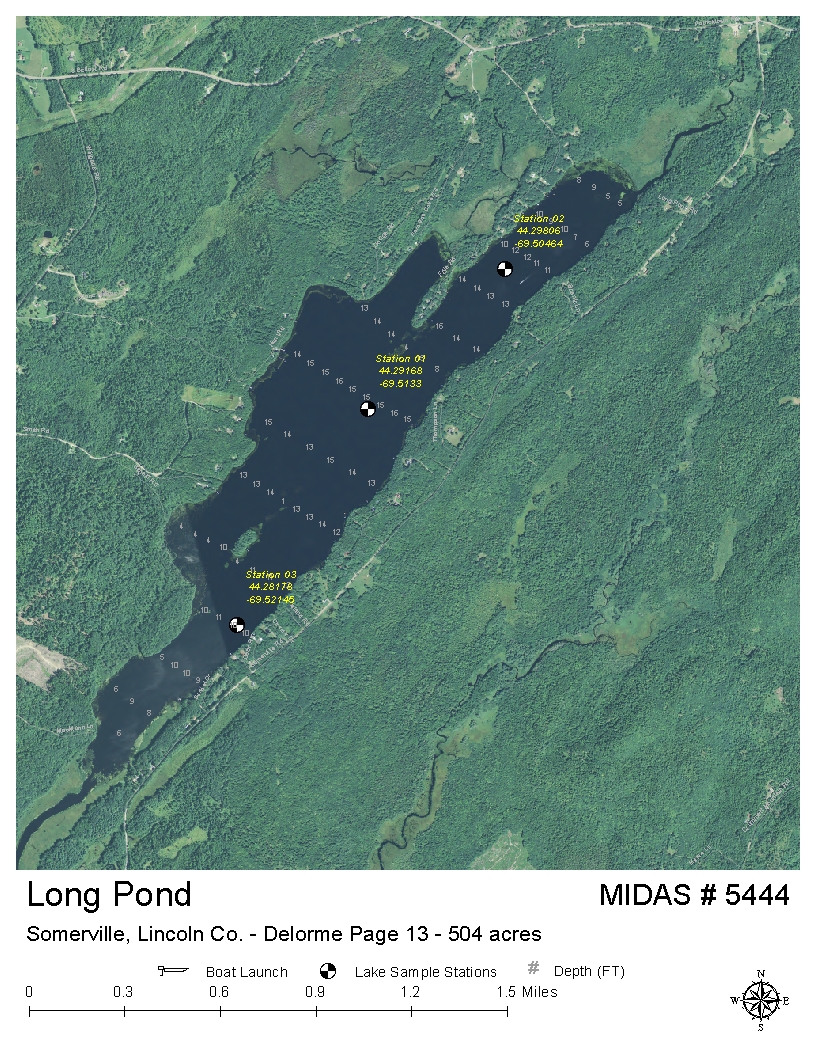 Lake Somerville Depth Chart
