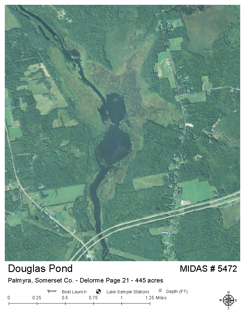 Lakes of Maine - Lake Overview - Douglas Pond - Palmyra, Pittsfield ...